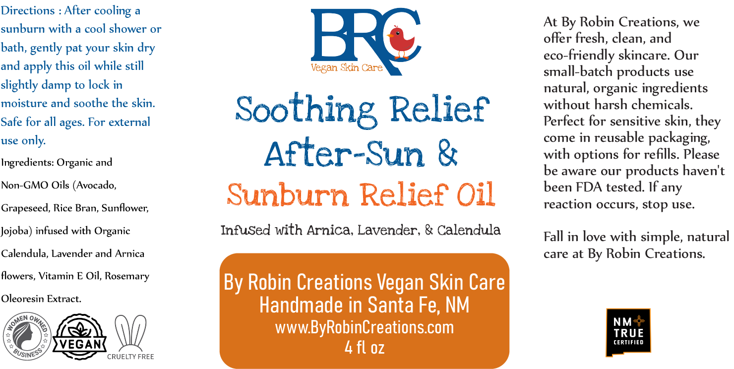 New! Soothing Relief After-Sun & Sunburn Relief Oil | By Robin Creations 