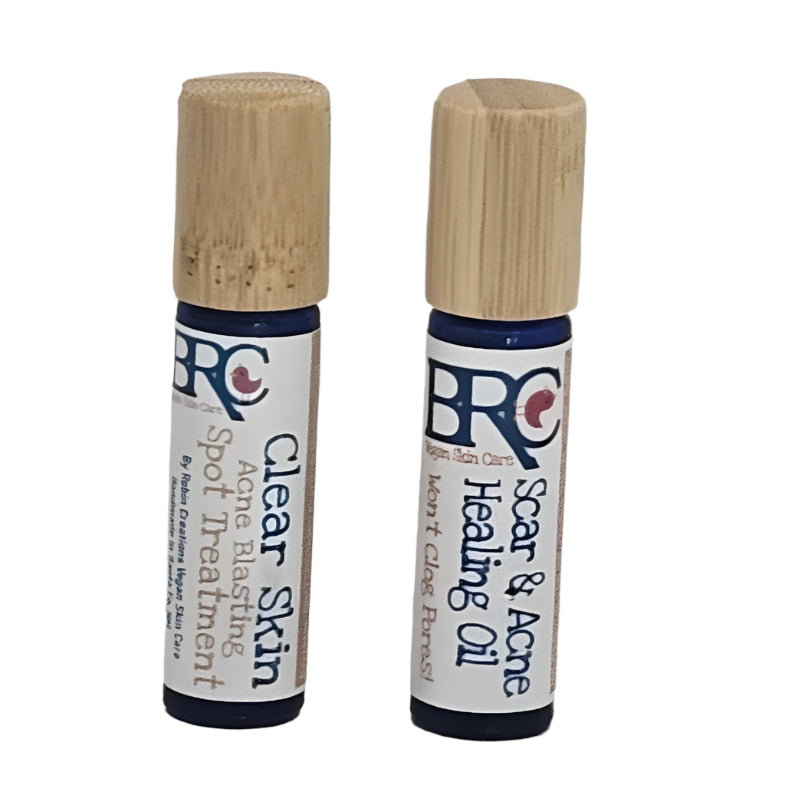 Clear Skin Acne Healing Oil & Spot Treatment Set | By Robin Creations 