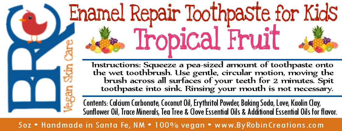 New Biodegradable Packaging! Enamel Repair Toothpaste for Kids