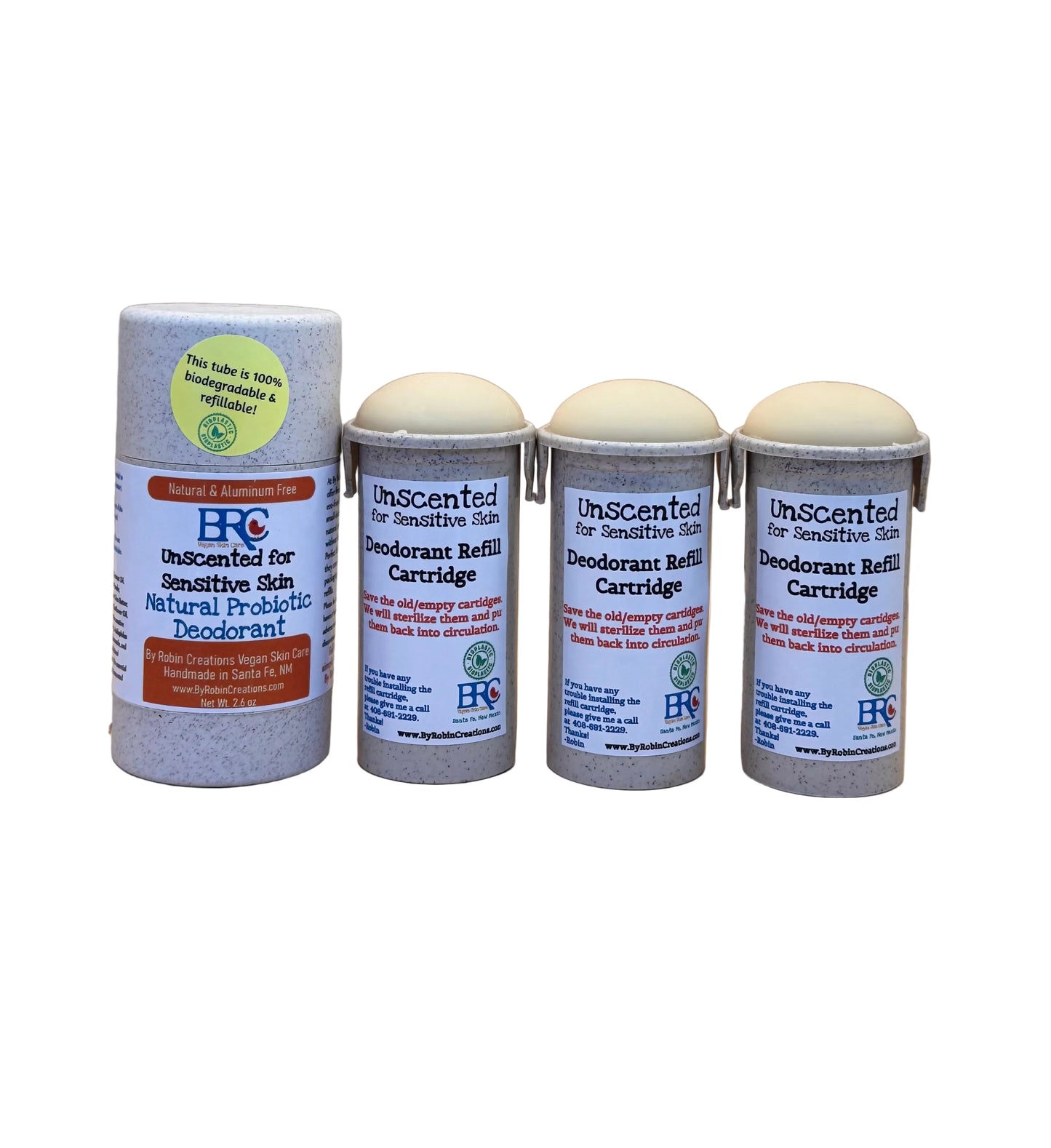 New Packaging! Natural Probiotic Deodorant That Actually Works! - Our Best-Selling Product!