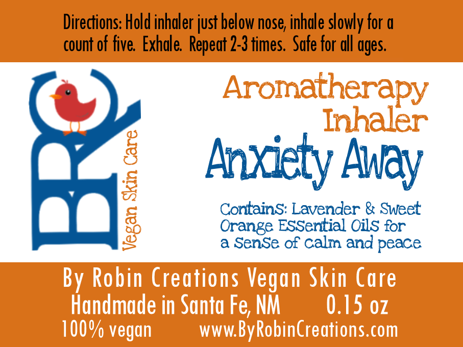 Anxiety Away Aromatherapy Inhaler | By Robin Creations 