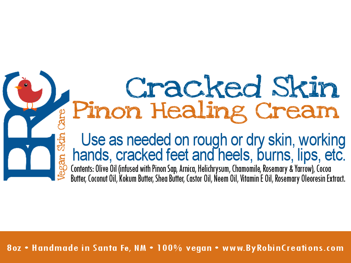 Cracked Skin Rescue Pinon Healing/Eczema Cream | By Robin Creations 