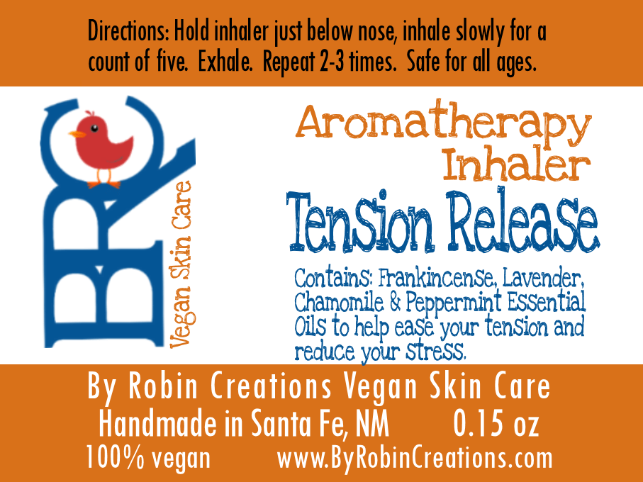Tension Release Aromatherapy Inhaler | By Robin Creations 