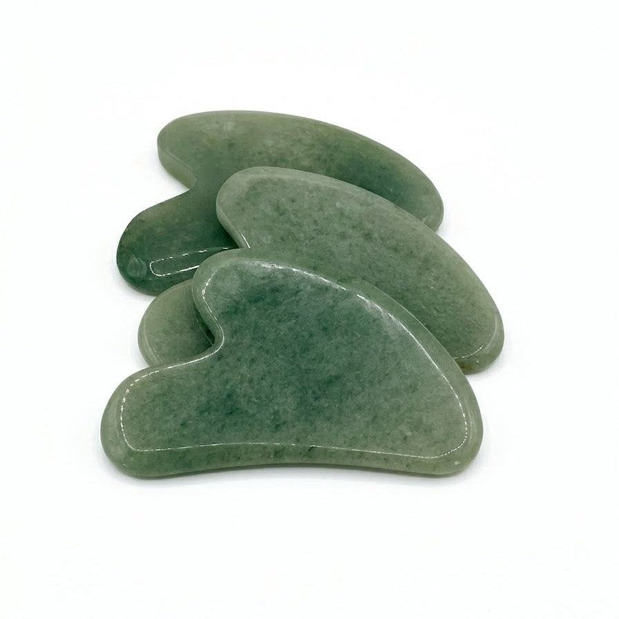 New! Green Jade Gua Sha Facial Massaging Stone