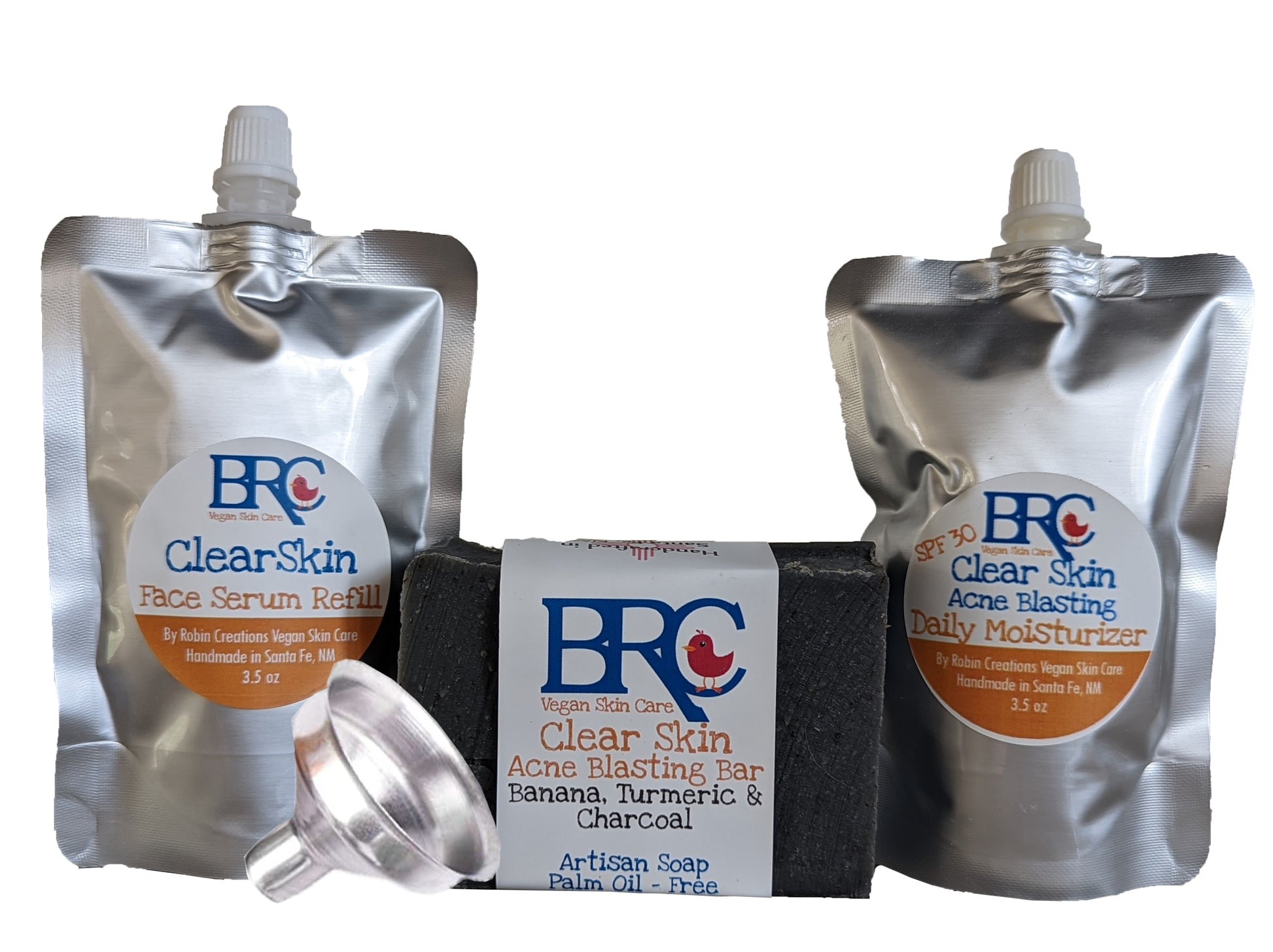 Vegan ClearSkin Essential Healing Bundle with Free Healing Cleansing Bar | By Robin Creations 