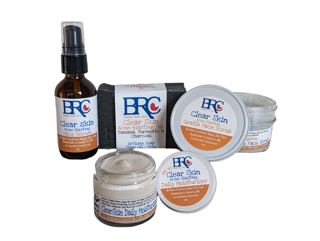 Clear Skin Deluxe Healing Facial Bundle w/ Free Healing Cleansing Bar