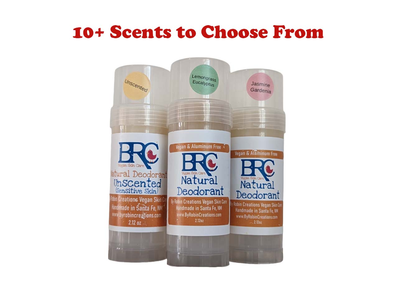 Vegan Natural Deodorant (Plastic Tube) | By Robin Creations 