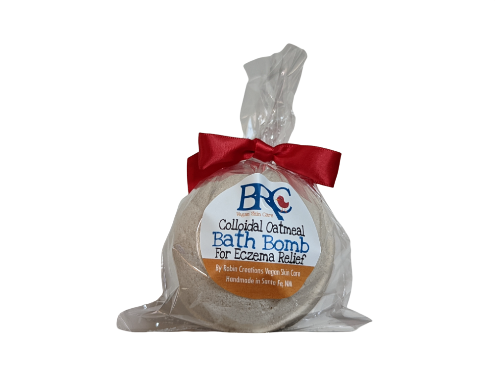 Eczema Relief Colloidal Oatmeal Bath Fizzies (Bombs) | By Robin Creations 