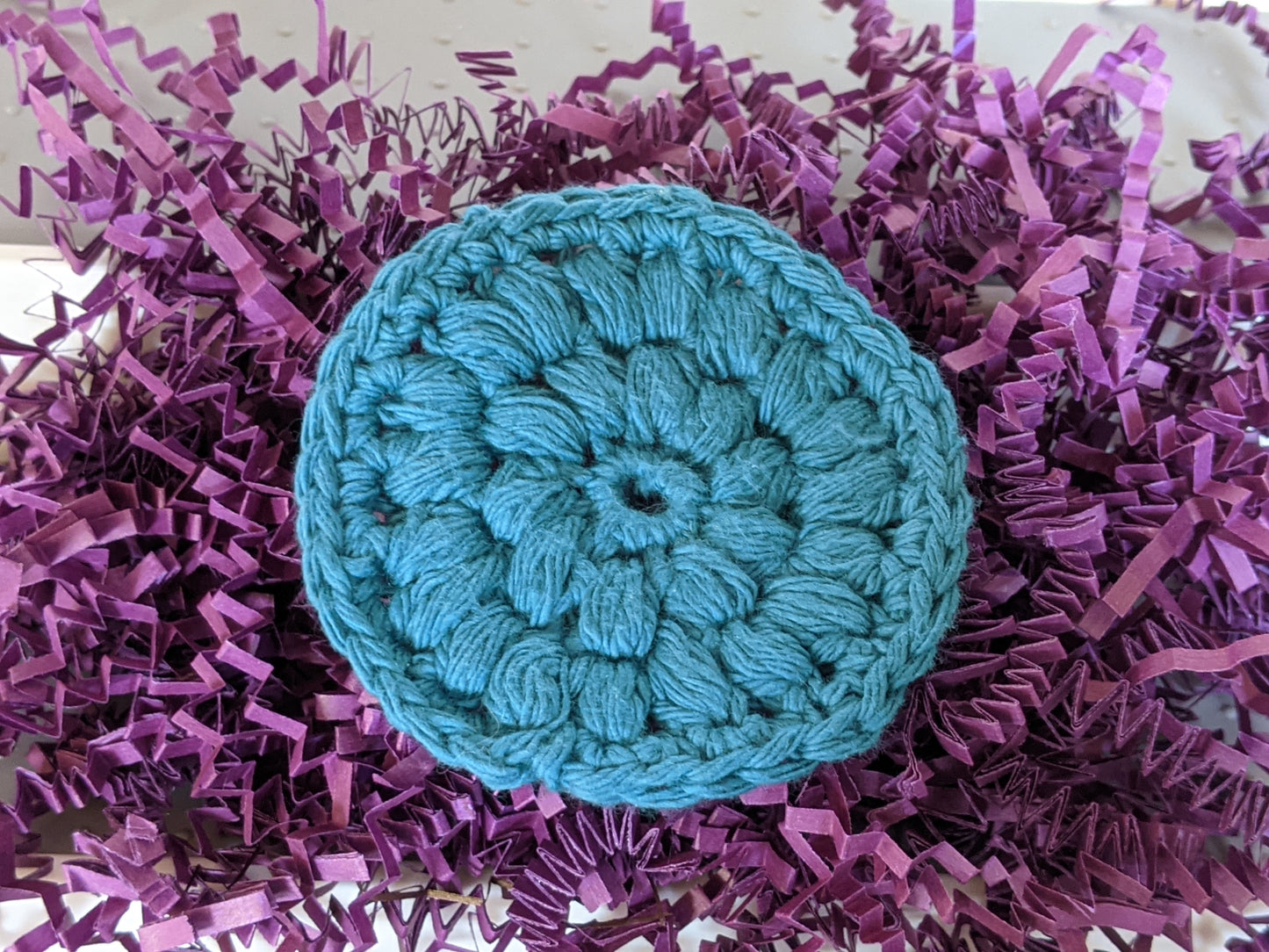 Crocheted Round Face Scrubbie