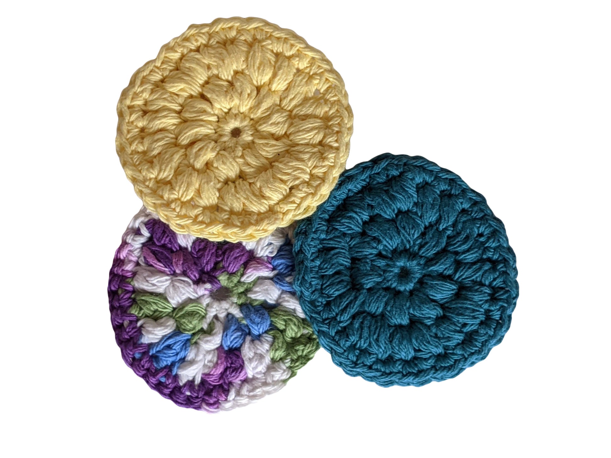 Crocheted Round Face Scrubbie | By Robin Creations 
