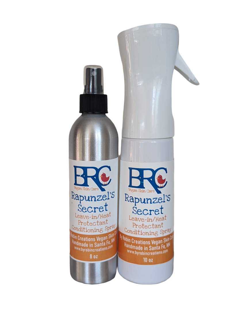 Vegan Leave In Conditioner Spray and Heat Protectant | By Robin Creations 