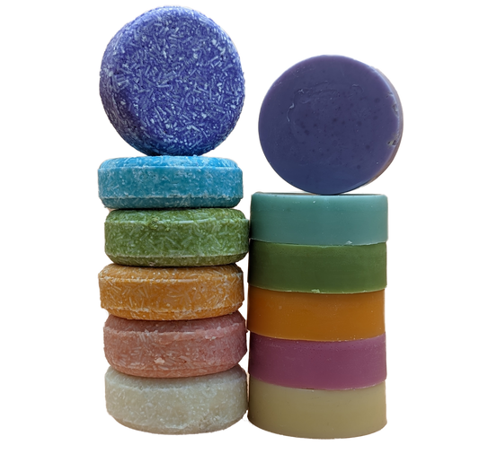  Handcrafted Natural Sulfate-Free Shampoo & Conditioner Bar Set | By Robin Creations