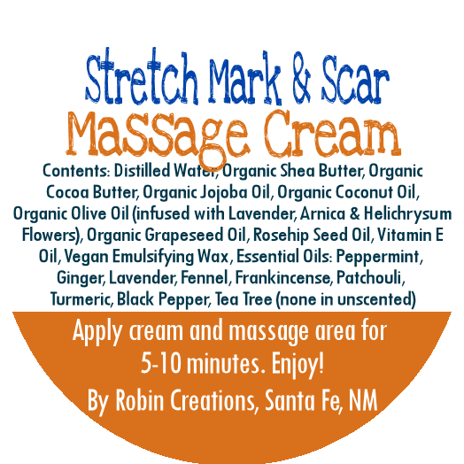 LAST CHANCE! Stretch Mark & Scar Massage Cream | By Robin Creations 