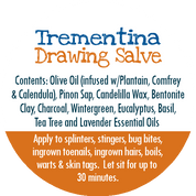 Trementina Pinon Sap Drawing Salve
