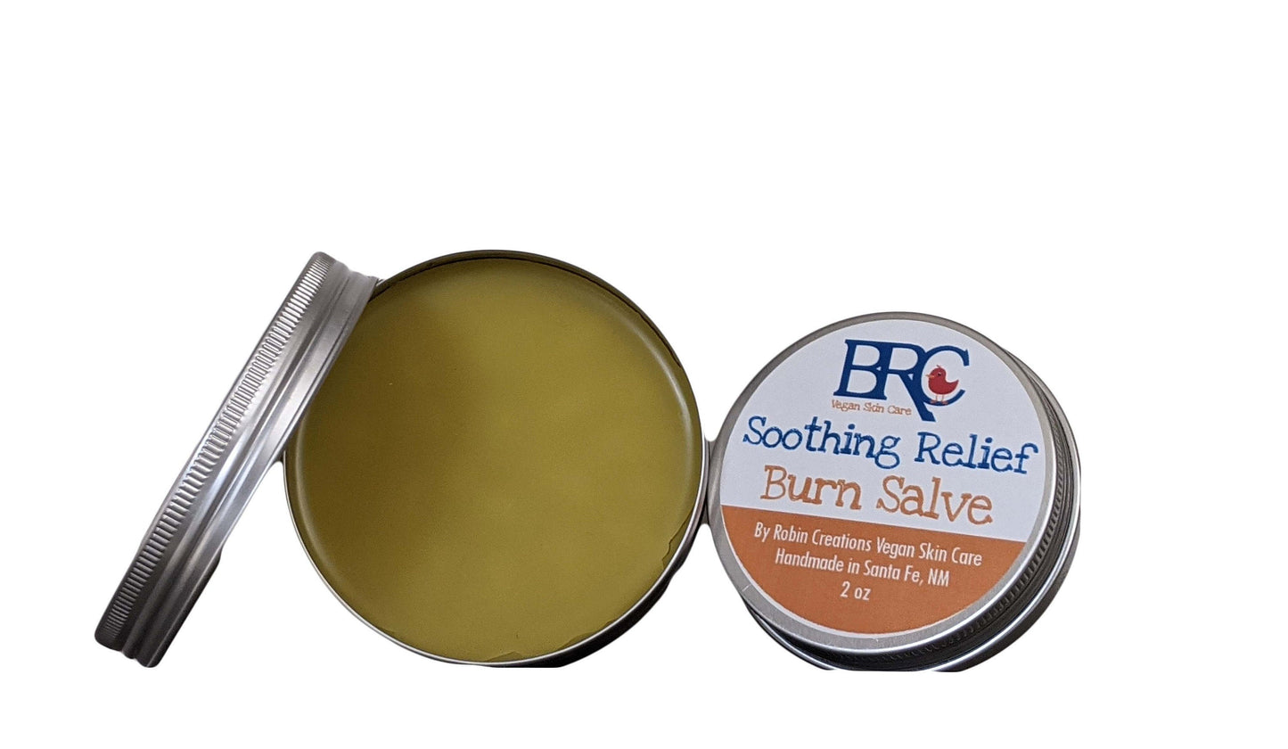 Vegan Soothing Relief Burn Salve - Healing Balm, First Aid Balm, Burn Balm, Dry Skin Relief, Salve, Salves and Balms, Ointment, Zero Waste