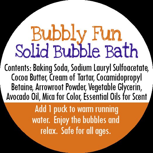 Zero Waste Solid Bubble Bath | By Robin Creations 