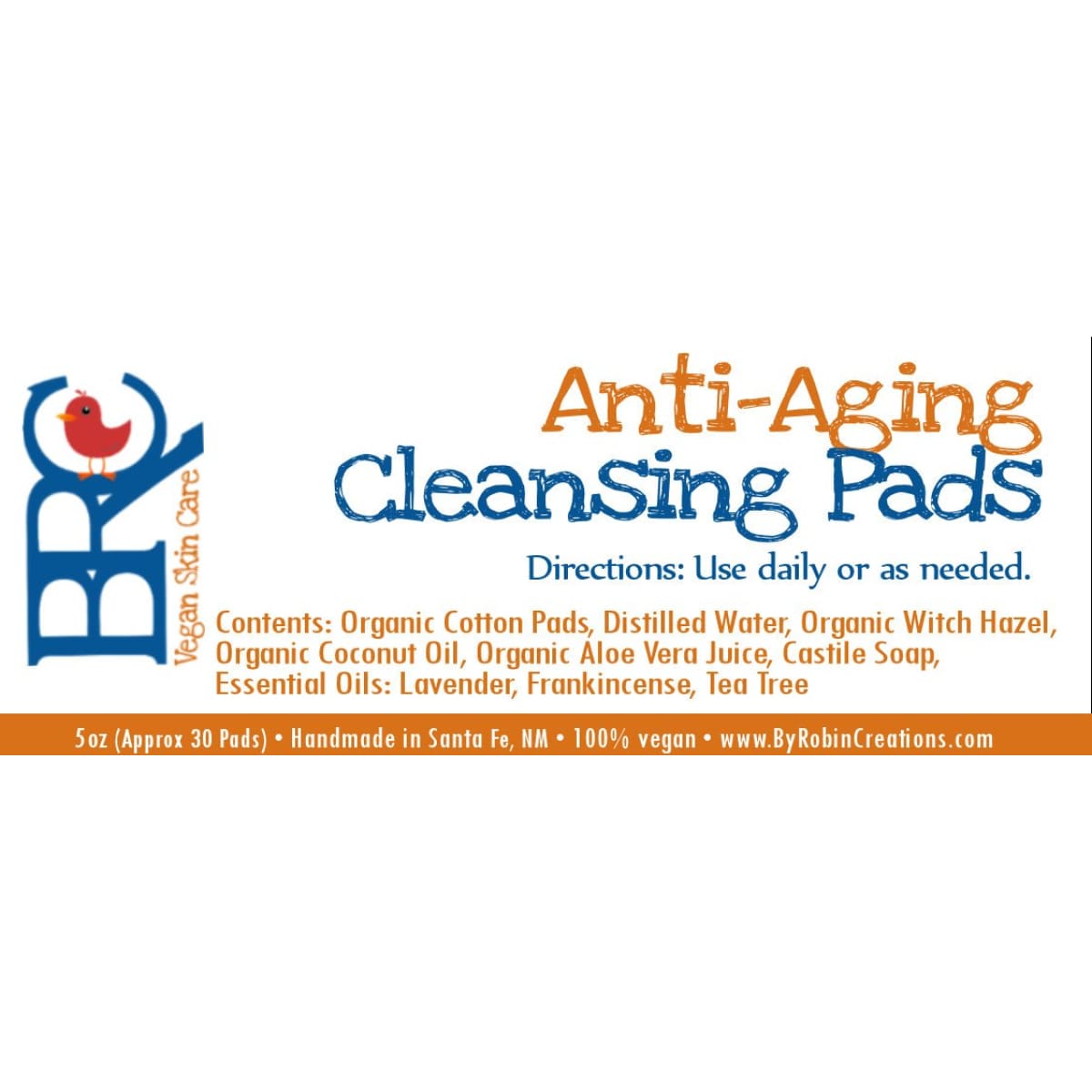 Radiance Anti-Aging Face Cleansing Pads | By Robin Creations 