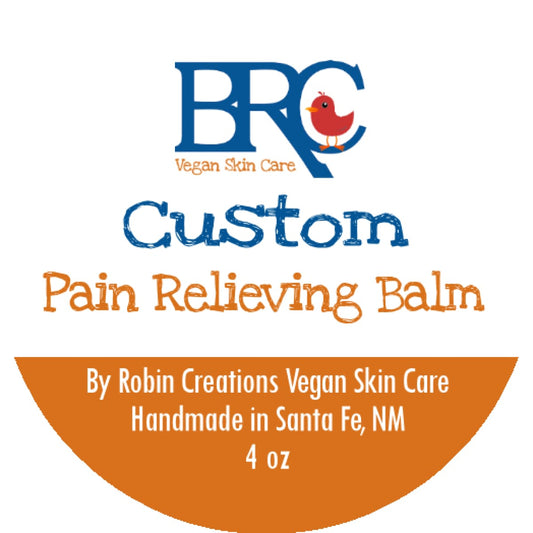  Vegan Custom Arnica & Turmeric Pain Relieving Balm | By Robin Creations