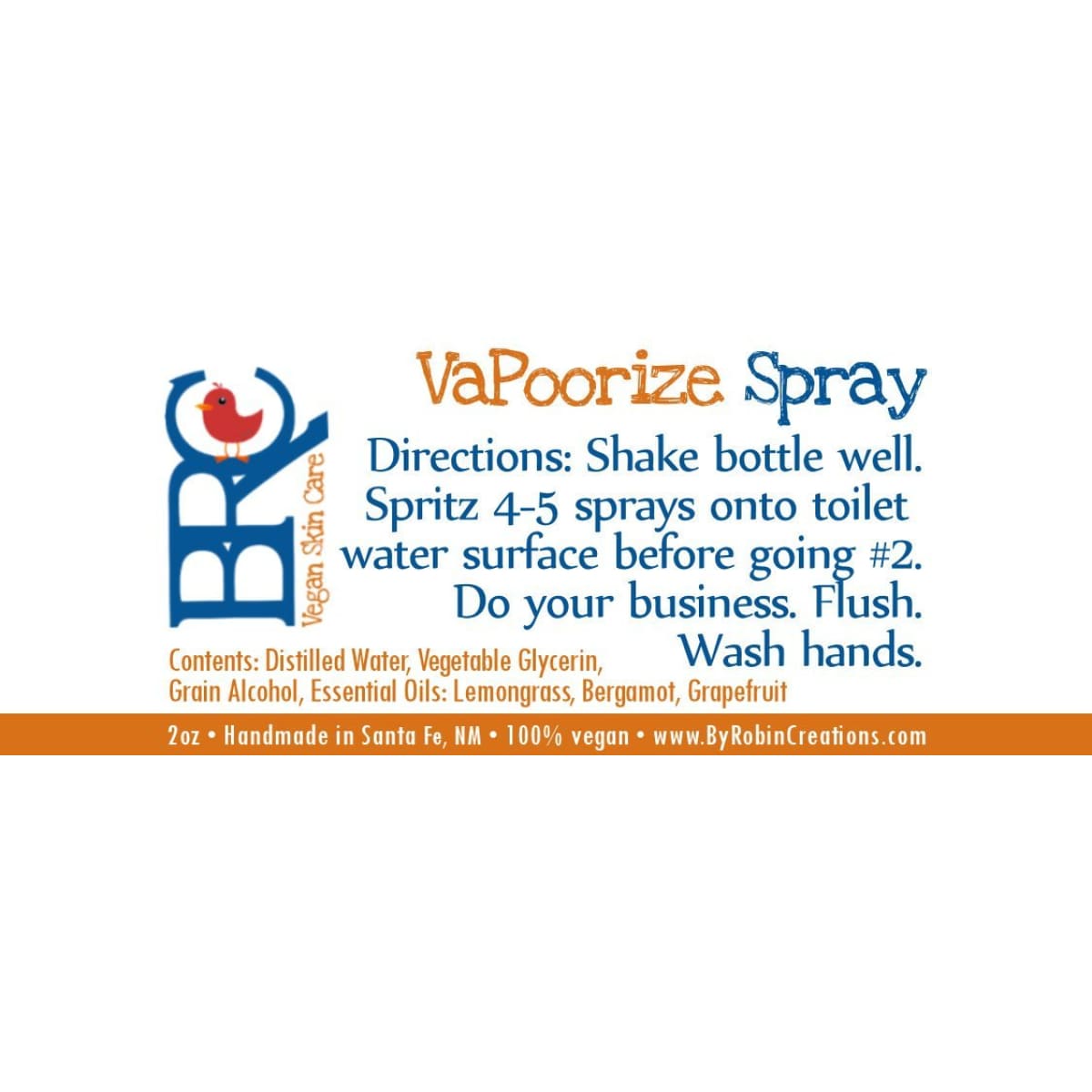LAST CHANCE! - VaPoorize "use before you poo" Spray | By Robin Creations 